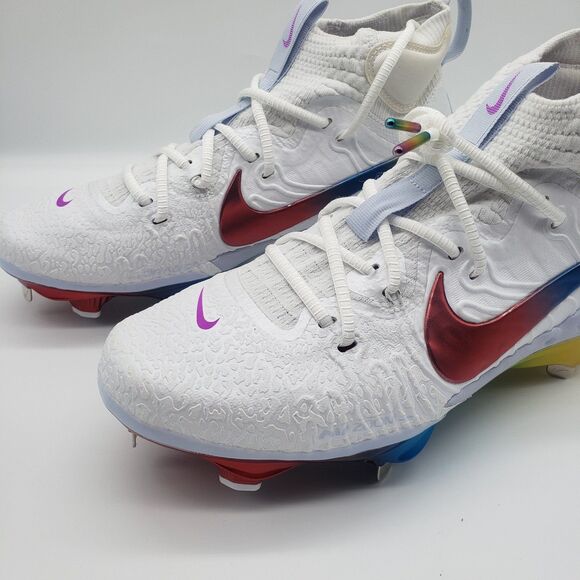 Nike Alpha Huarache Nike Vapor Edge Elite 360 Flyknit "Rainbow Swoosh" Special - Picture 6 of 10